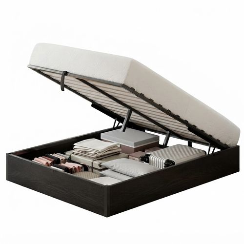 YUMPIE Queen Lift-Up Storage Bed Frame