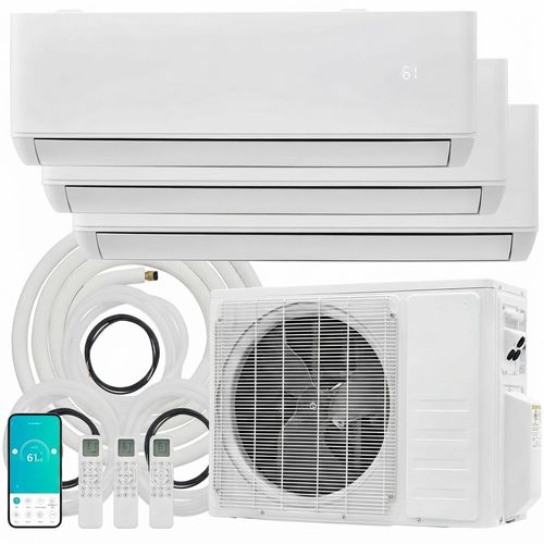 YUMPIE 28,000 BTU 3-Zone Mini Split Heat Pump