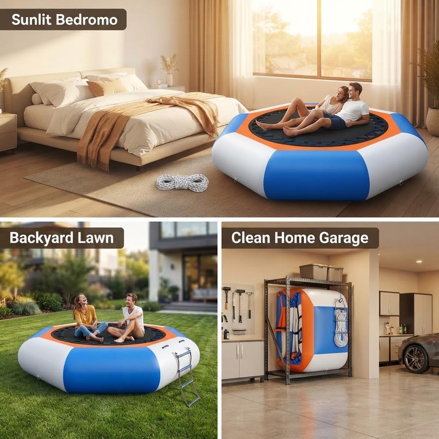 YUMPIE 10FT Inflatable Water Trampoline