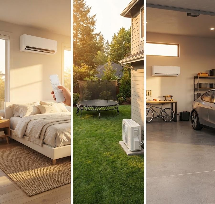 YUMPIE 28,000 BTU 3-Zone Mini Split Heat Pump